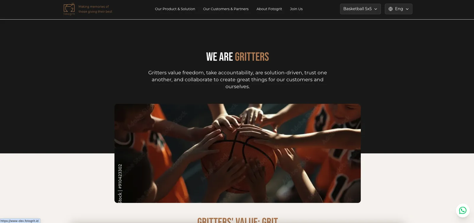 Fotogrit corporate website