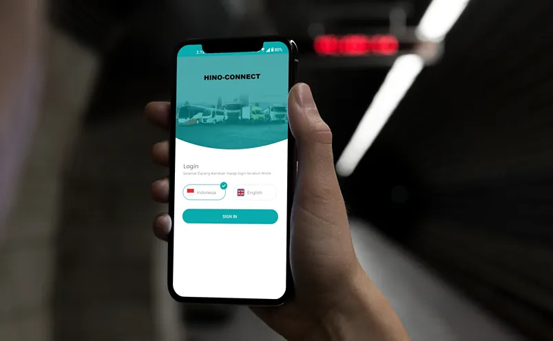 Hino-Connect fleet management app